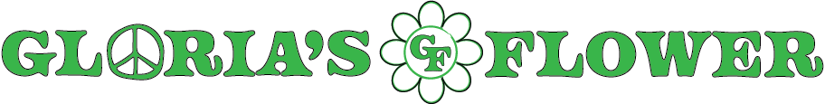 A green flower with the letters g and f in it.